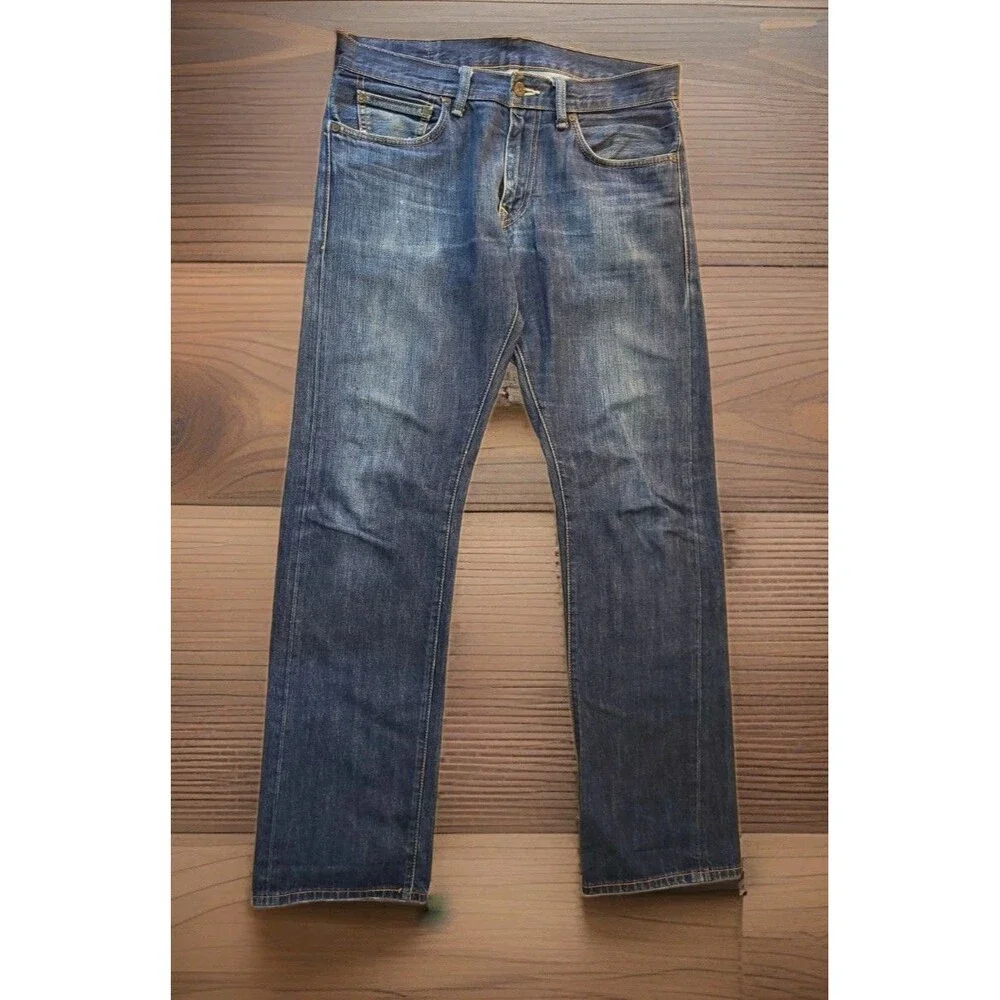 Levi’s Hesher Straight Jeans 32x32 Medium Wash Distressed Mid-Low Rise Turkey